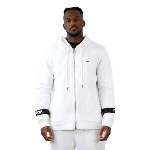 DCPL Tech Fleece Velcro Hoodie Zip Up White Streetwear‎ Sweatshirt